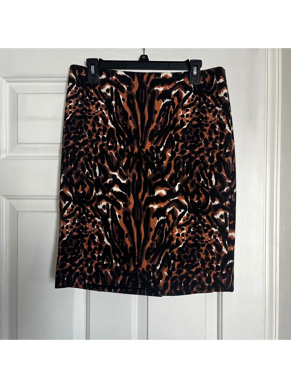 Talbots Women's Animal Print Pencil Skirt Size 8
